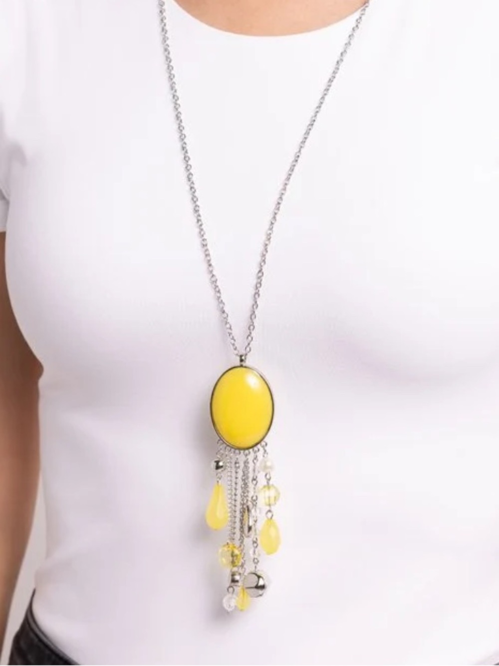 💛🌟💛 “WHIMSICAL WISHES” YELLOW NECKLACE WITH FREE EARRINGS ~ PAPARAZZI❗️ 💛🌟💛 - Picture 2 of 6